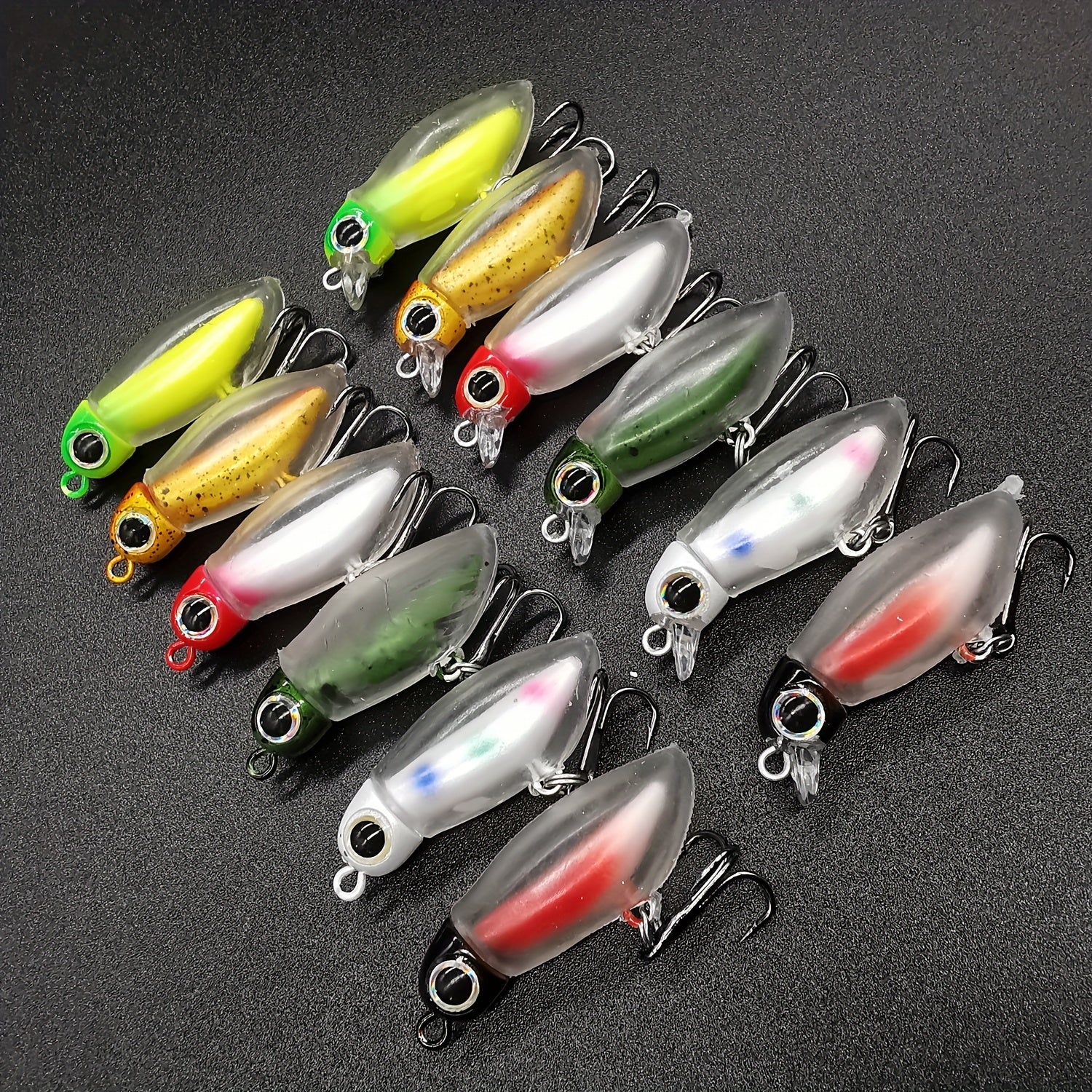2pcs Mini Fishing Lures Insect Baits Pencil Minnow Lure Tackle