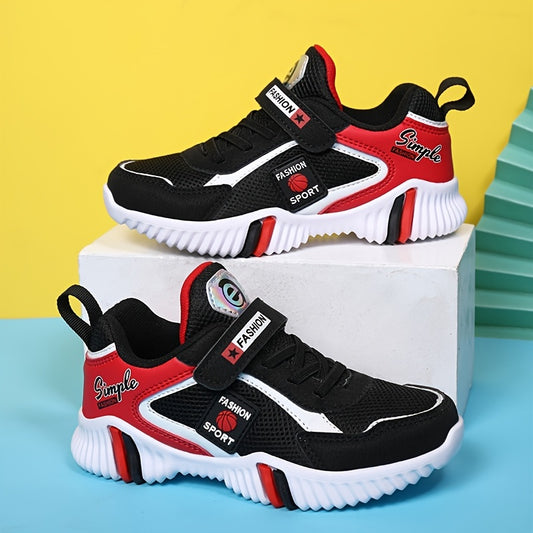 Kid's Hook and Loop Fastener Running Shoes