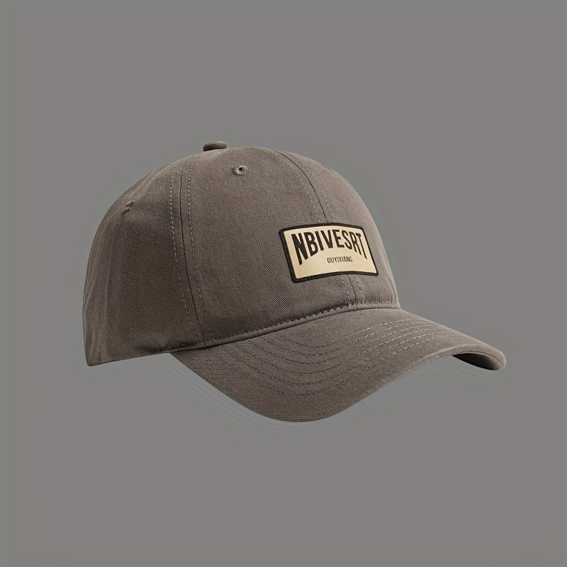 Japanese Retro Soft Top Baseball Cap Patched Sunshade Peaked Cap