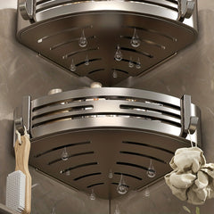 Aluminum Corner Shower Caddy Wall Mounted Bathroom Storage Rack