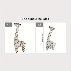 2pcs Cute Giraffe Plush Toy Soft Animal Gift Christmas Decoration