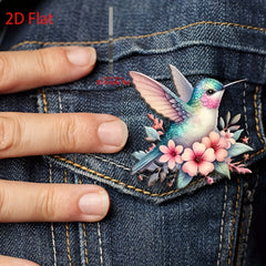 Acrylic Bird Song Flower Brooch DIY Accessory