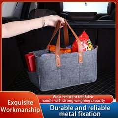 Multifunctional Trunk Storage Bag Hanging Basket Portable Car Organizer