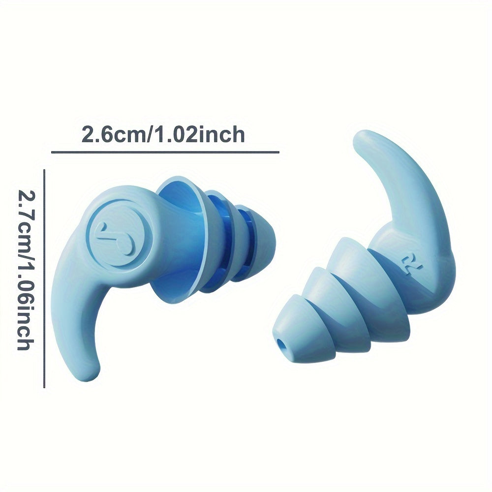 Solid Anti-noise Silicone Earplugs for Sleep, Dive, Surf, Swim