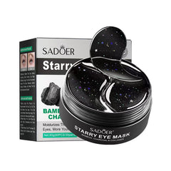 Bamboo Charcoal Rose Eye Mask - Dark Circles, Bags, Puffiness, Wrinkles