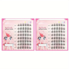 Natural Sunflower Cluster Lashes, Long Lasting, 8 Rows