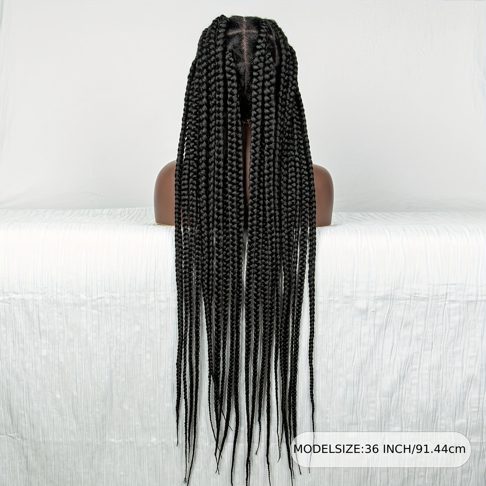 Full Lace Synthetic African Braid Wig Big Strands Beginner Friendly