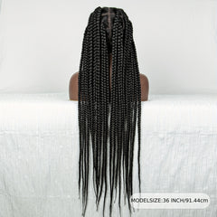 Full Lace Synthetic African Braid Wig Big Strands Beginner Friendly