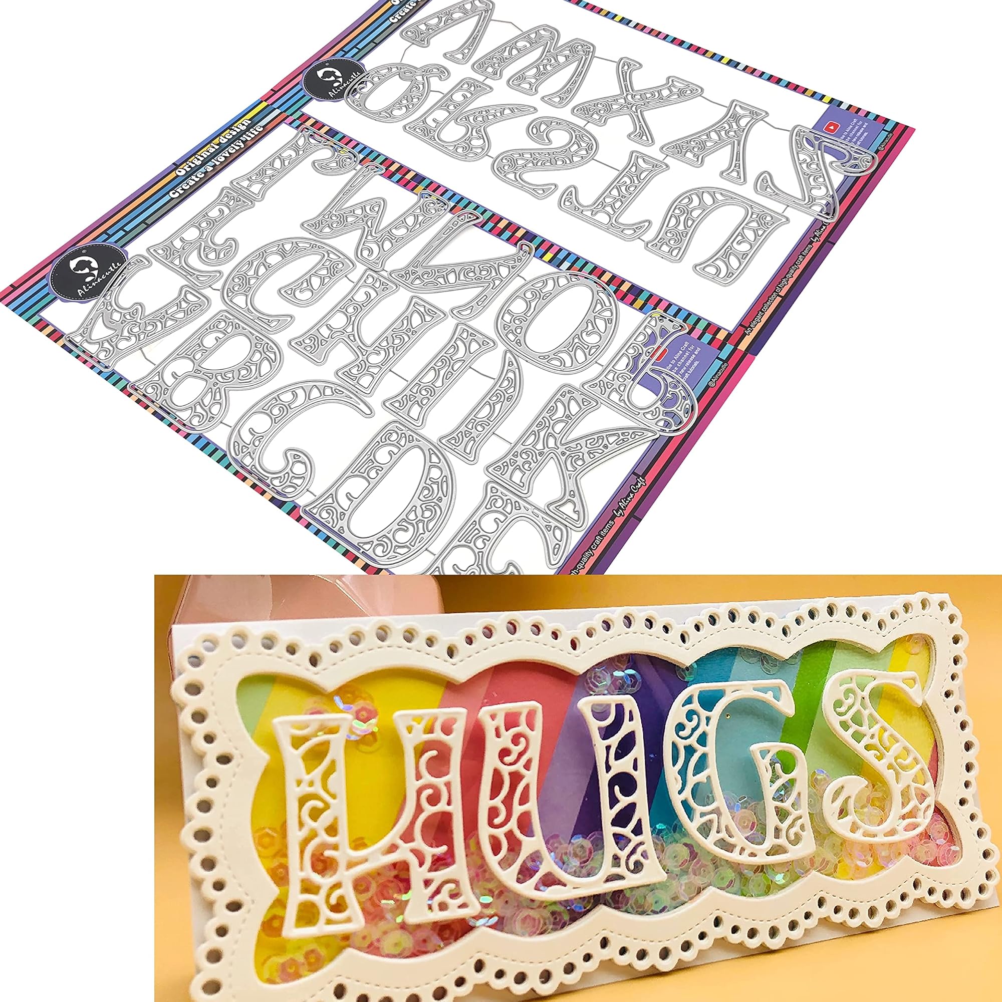 Alphabet Letter Metal Cutting Die Cuts for Scrapbooking – CRAZE
