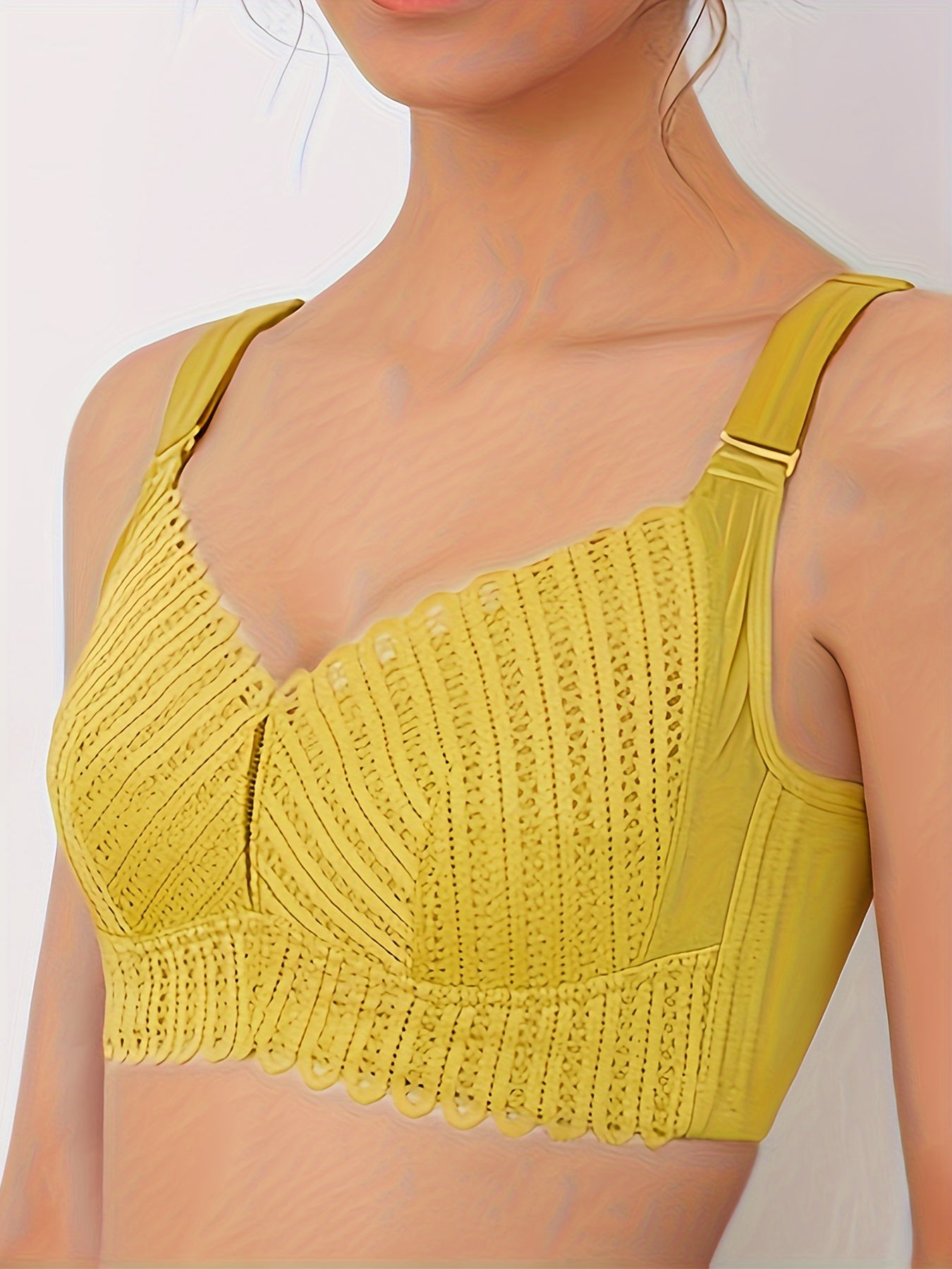 Lace Wireless Bra Full Coverage Comfortable Women's Lingerie