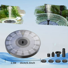Solar Fountain Bird Bath Fountain Upgrade Glass Panel Solar Fountain