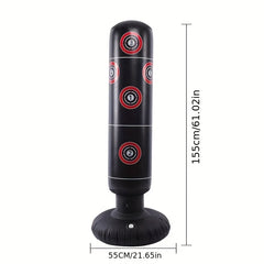 Inflatable Vertical Boxing Column Tumbler for Fitness, Adults & Children