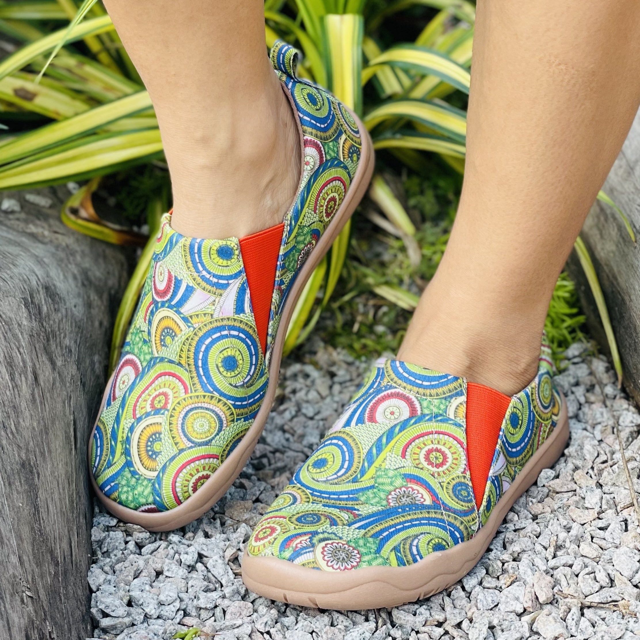 Women's Floral Slip On Lightweight Non slip Shoes