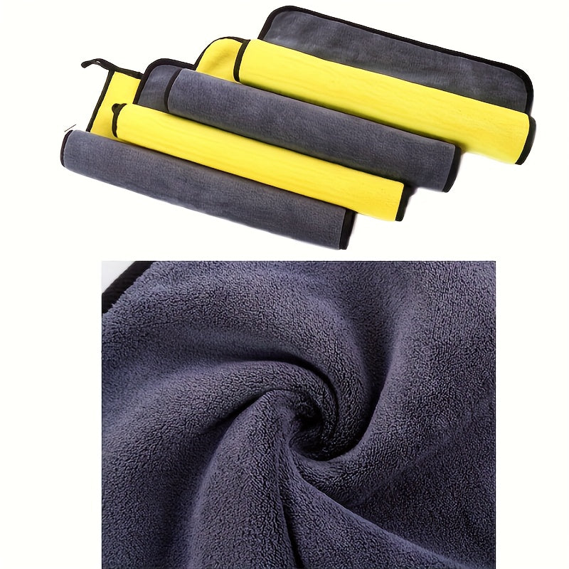 1PC Coral Fleece Microfiber Cleaning Towel Double-sided Car Wash Towel