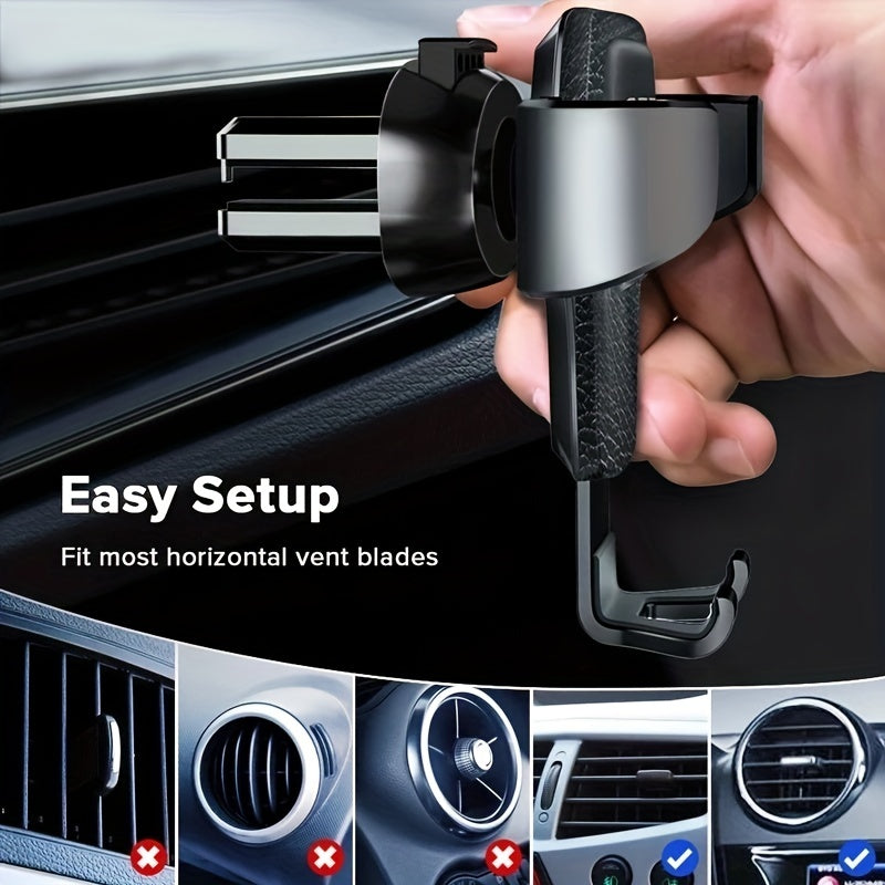Gravity Auto Phone Holder Car Air Vent Clip Mount Mobile Phone Holder