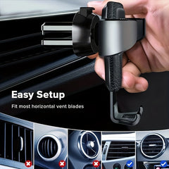 Gravity Auto Phone Holder Car Air Vent Clip Mount Mobile Phone Holder