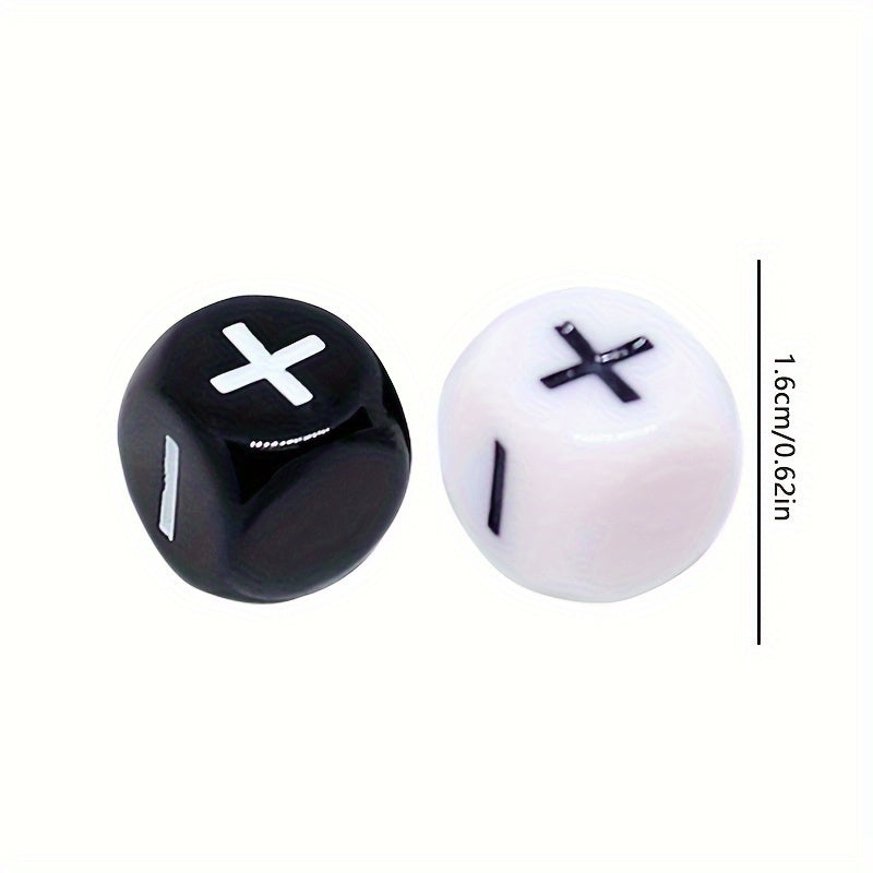 2pcs Addition & Subtraction Symbol Dice Math Learning Props