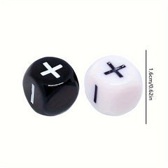 2pcs Addition & Subtraction Symbol Dice Math Learning Props