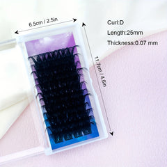 10 25mm D Curl DIY Lash Clusters Extensions