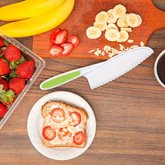 5pcs Colorful Kids Safe Cooking Set with Peeler Spatula Scrubb