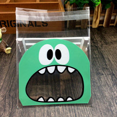 50PCS Monster Cookie Candy Bags - Perfect for Biscuits, Snacks & Christmas Decor