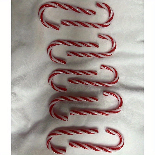 10PCS Candy Cane Xmas Ornaments Mint Candy Cane Christmas Tree Decoration