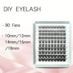 DIY Mixed Length Natural Cluster Lashes Extension False Eyelashes