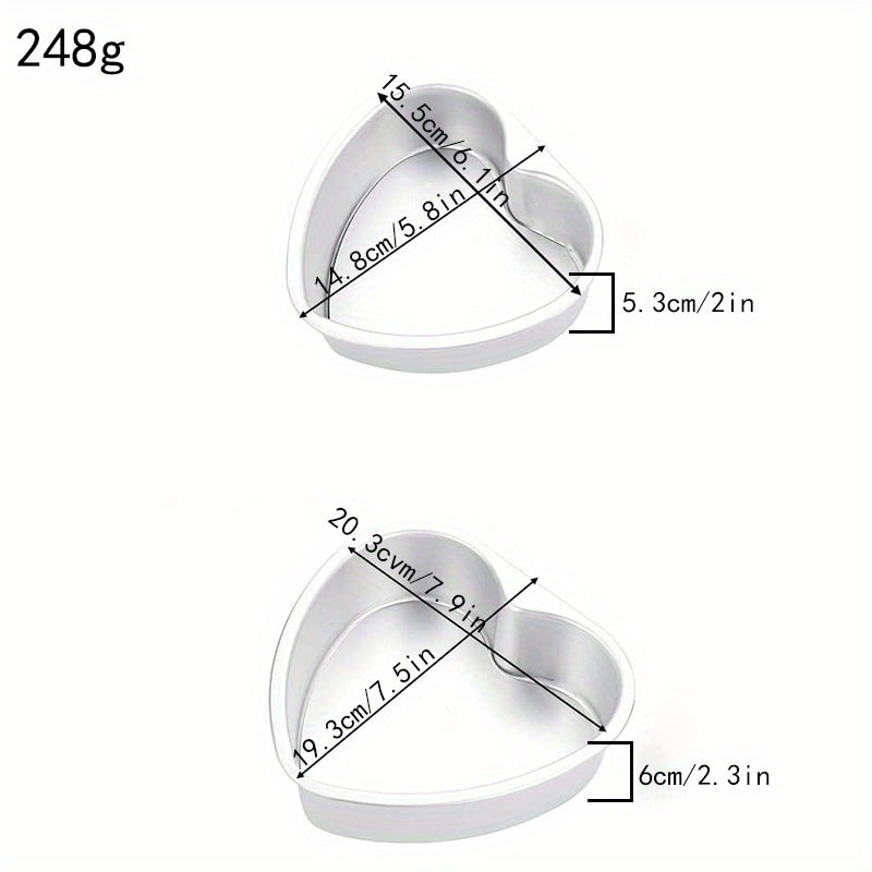 Heart Shaped Cake Pan Aluminum Love Shape Detachable