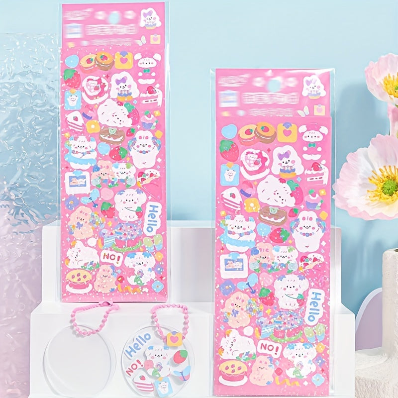 Kawaii Stickers Card Set Pocket Material Cute Card Stickers