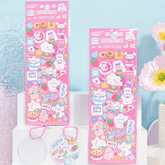 Kawaii Stickers Card Set Pocket Material Cute Card Stickers