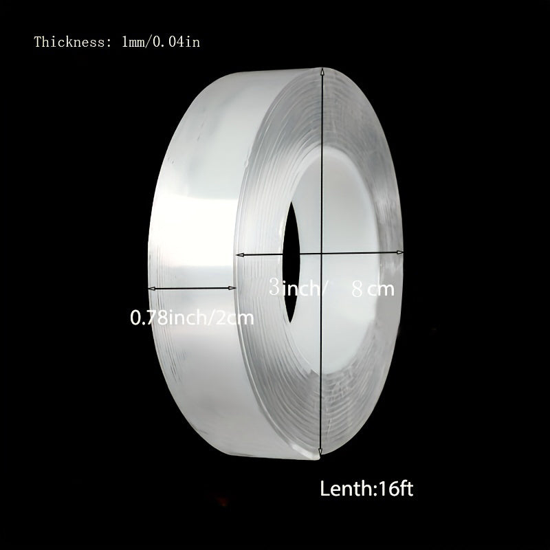 Nano Double sided Tape High Viscosity Washable Transparent Acrylic