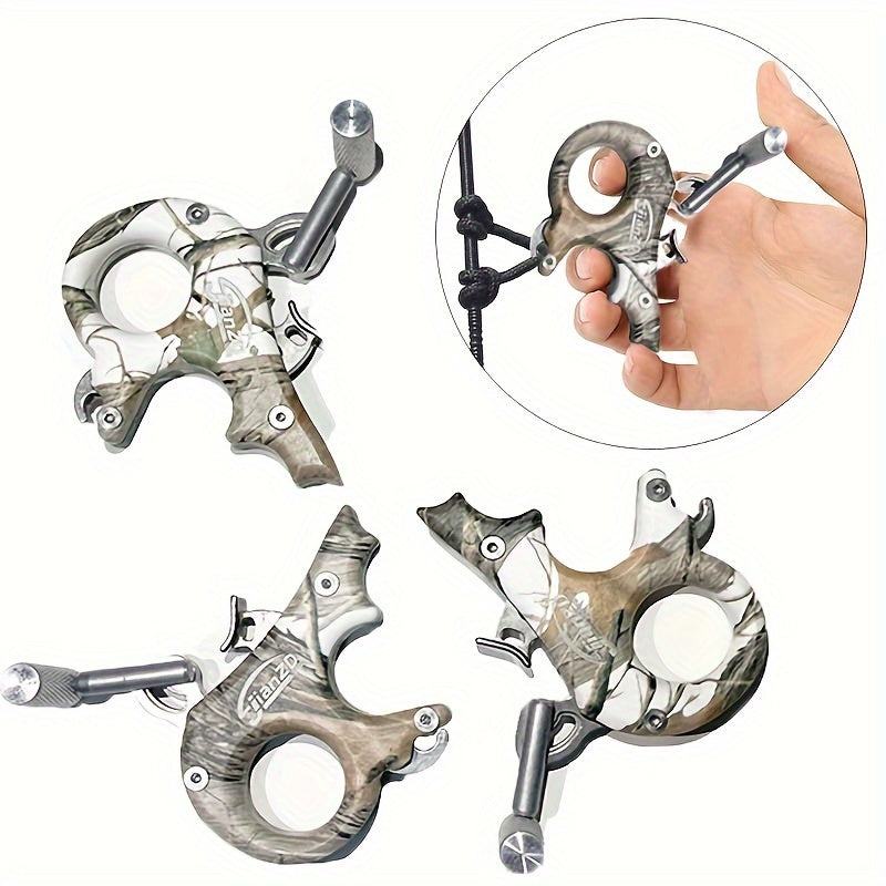 Camouflage Bow Release 3 finger for Compound Bow