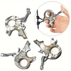 Camouflage Bow Release 3 finger for Compound Bow