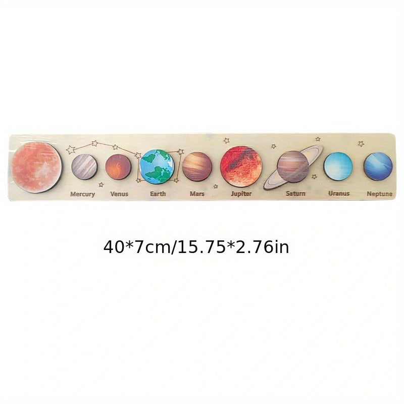 Solar System 8 Planet Puzzle Matching Board for Kids