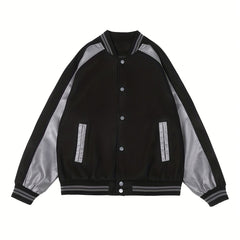 Casual Embroidery Varsity Jacket Men's Cotton Jacket Spring Fall