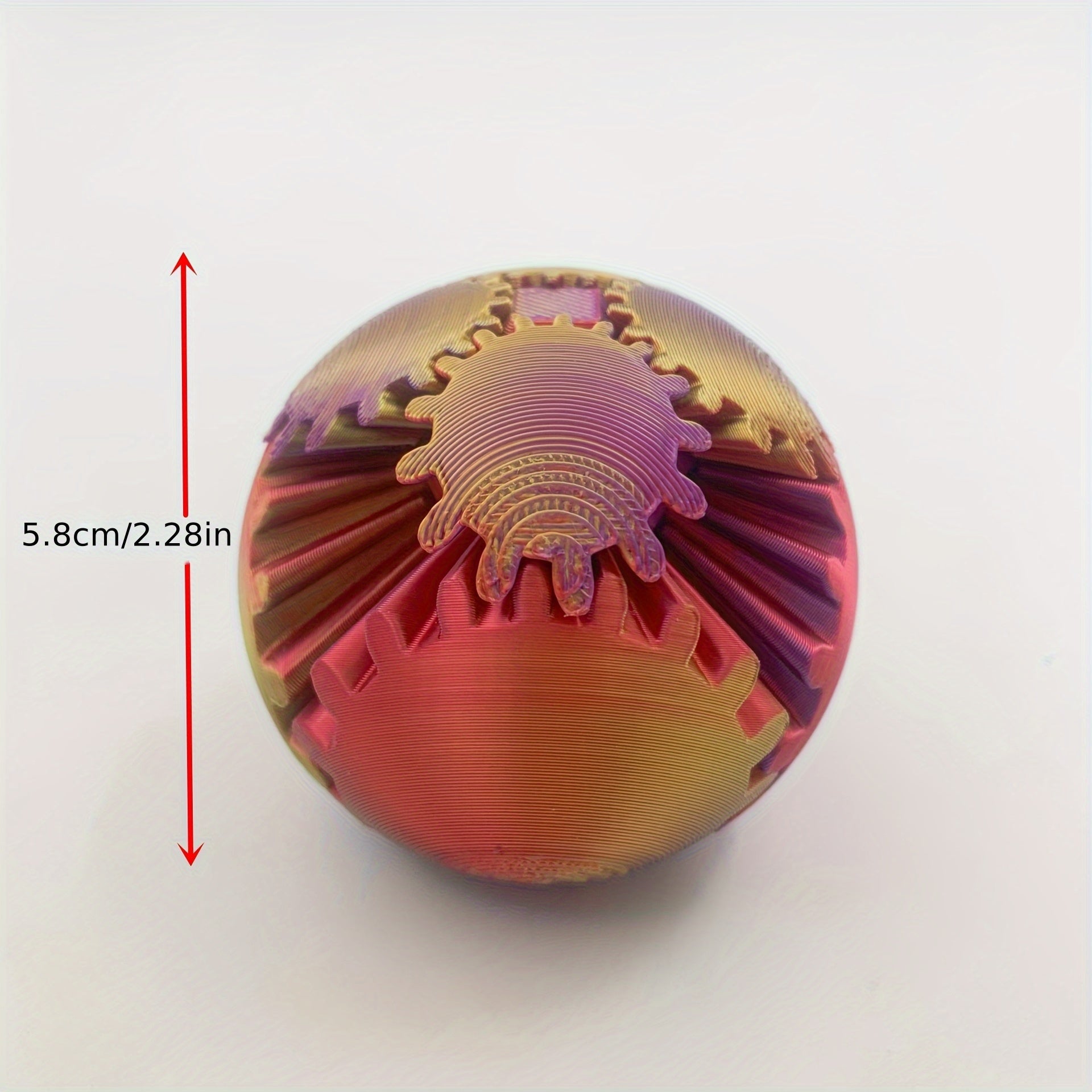 Colorful Flexible Gear Ball Model with Gradient