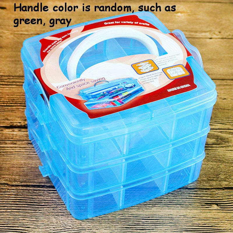 Detachable Jewelry Storage Box Three Layer Transparent Cosmetics Storage Box