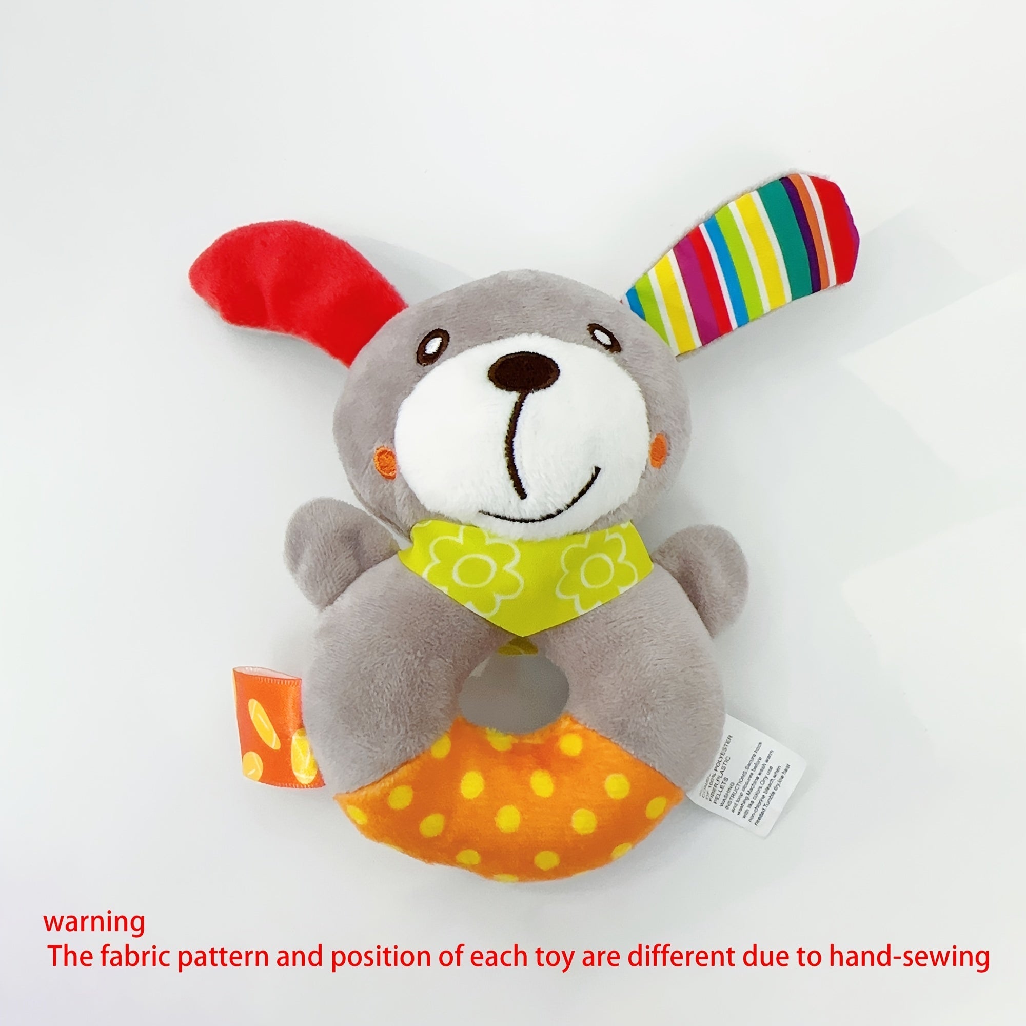 Baby Animal Hand Rattle Plush Toy