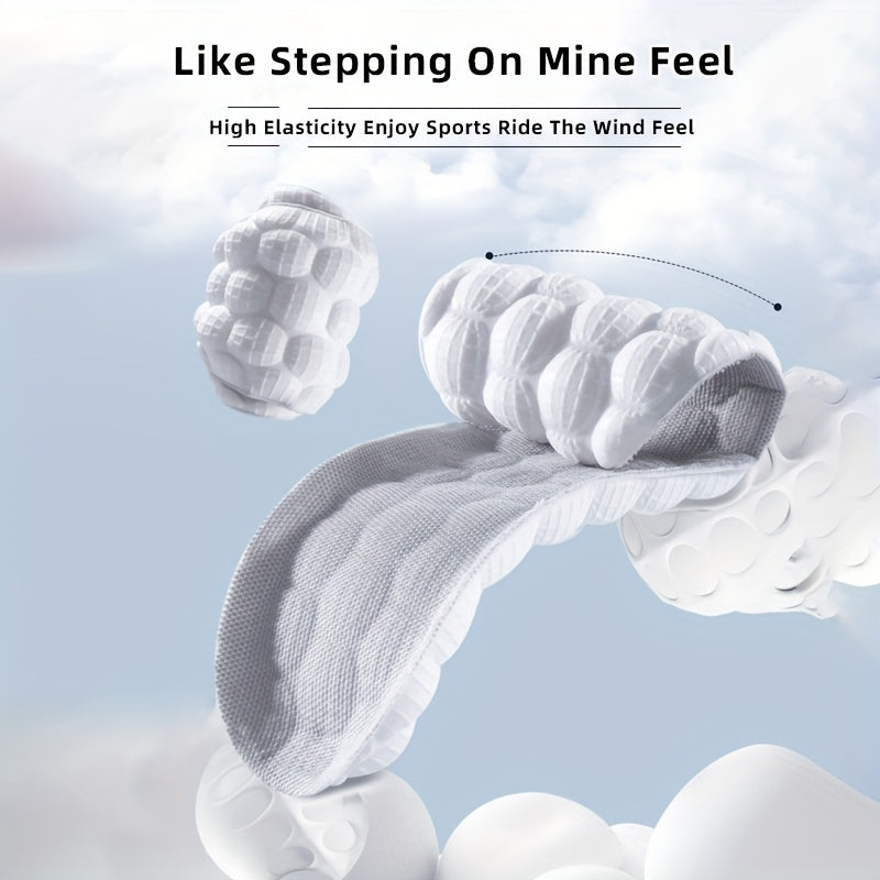4D Orthopedic Soft Shock Absorption Running Shoe Pad Latex Insole
