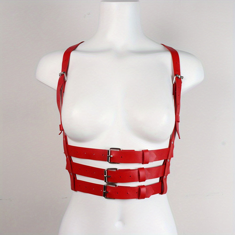 3-Layer Chest Harness Belt for Women Gothic Corset