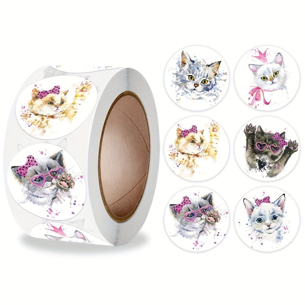 500 Pcs Teacher Reward Sticker Cat Dog Stationery Stickers
