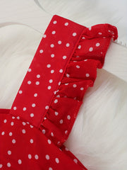 Girls Polka Dot Swing Dress Summer Clothing
