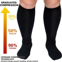 XXL 4XL Compression Sports Socks for Outdoor Activities