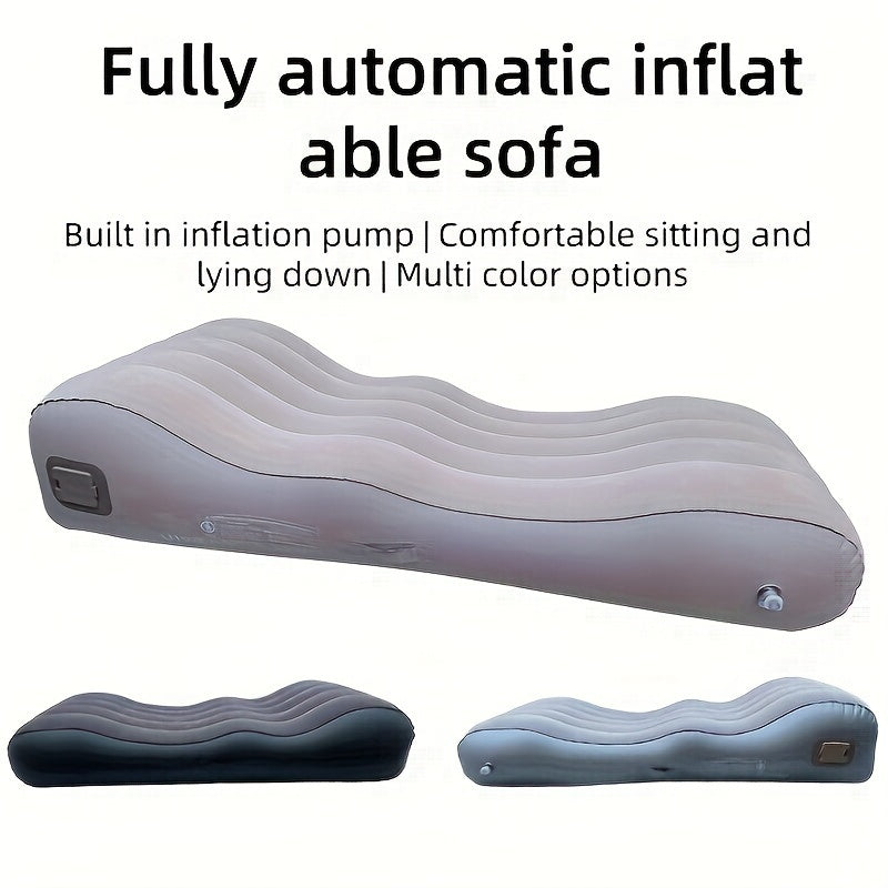 Portable Automatic Inflatable Sofa Bed Outdoor Camping Lying Chair Air Cushion