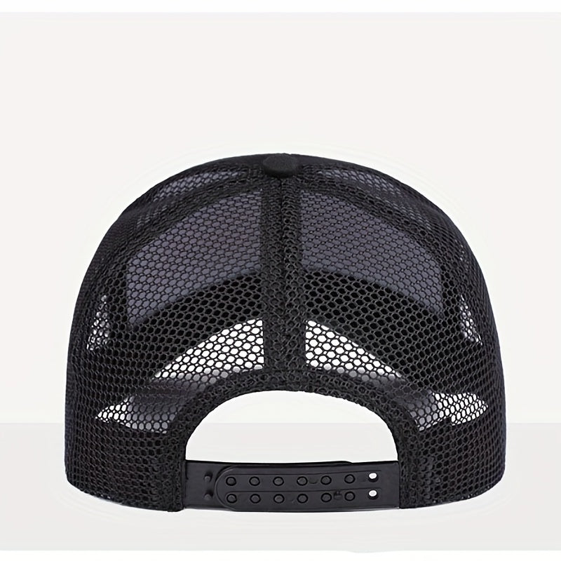 Mens Summer Peaked Cap Sun Protection Quick Dry Sunshade Baseball Cap