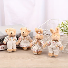 1pc Linen Bear Keychain Bag Pendant Ornament