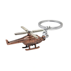 3D Helicopter Keychain Pendant for Men's Backpacks