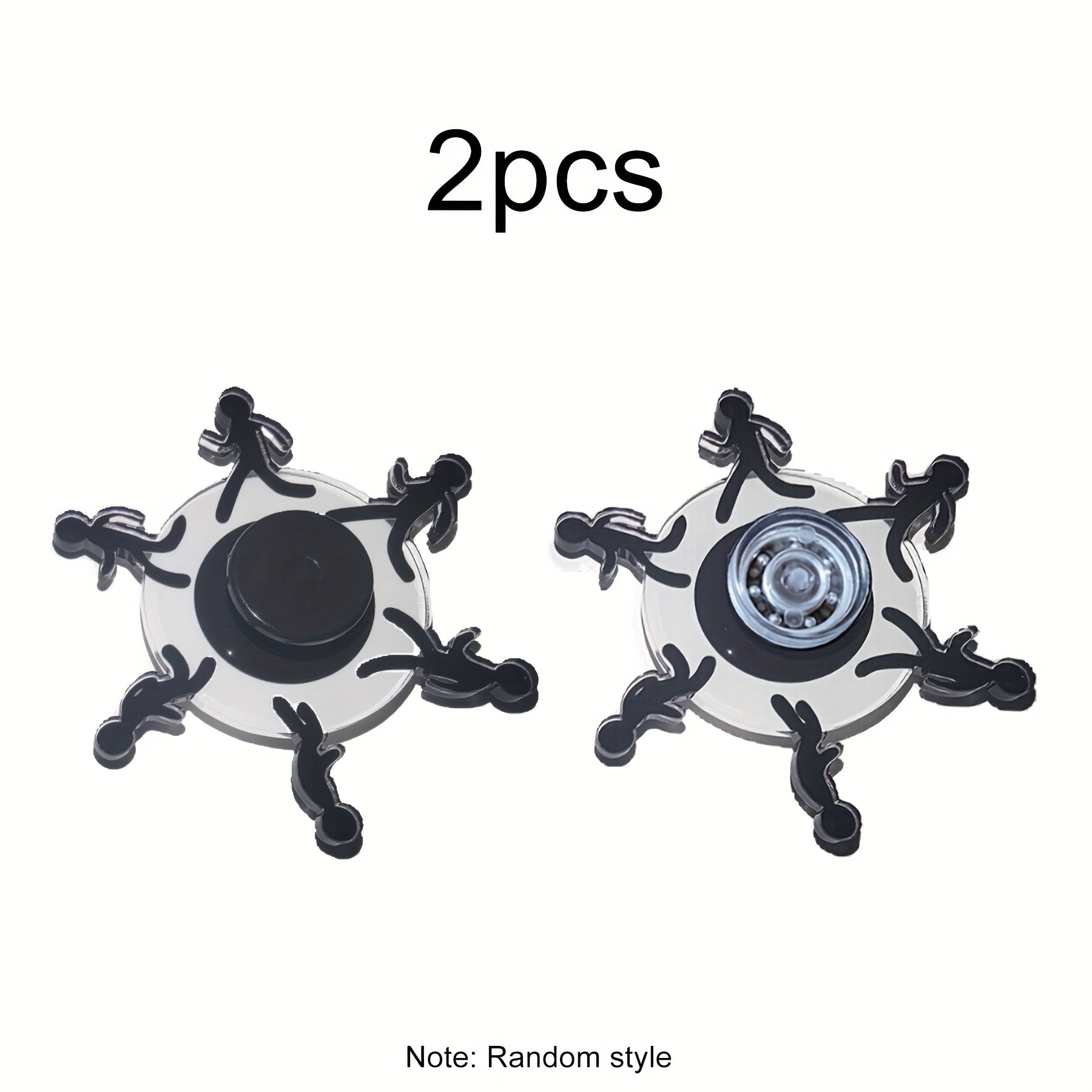 2pcs Flowing Motion Fidget Spinner Anxiety Relief Office Gift