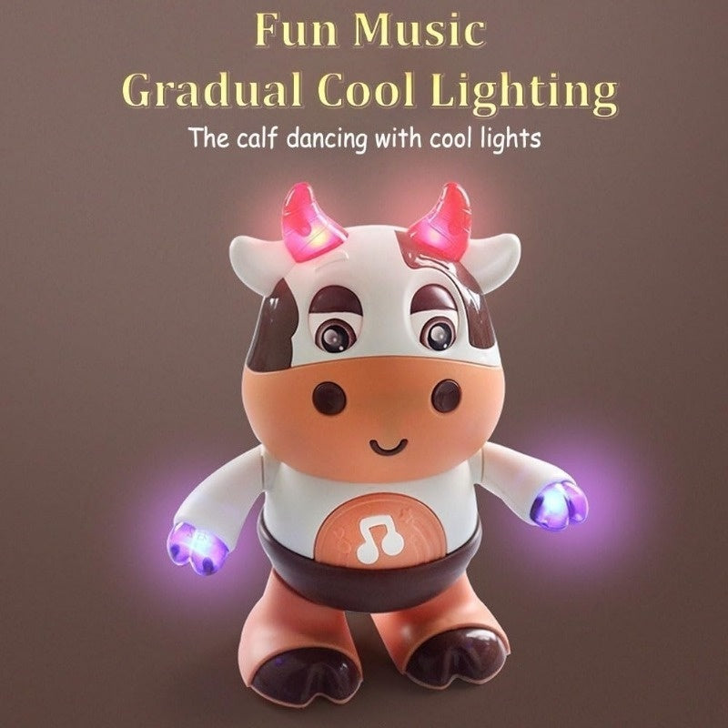 Kids' LED Cow Toy with Music & Lights Interactive Educational Animal Plaything