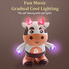 Kids' LED Cow Toy with Music & Lights Interactive Educational Animal Plaything